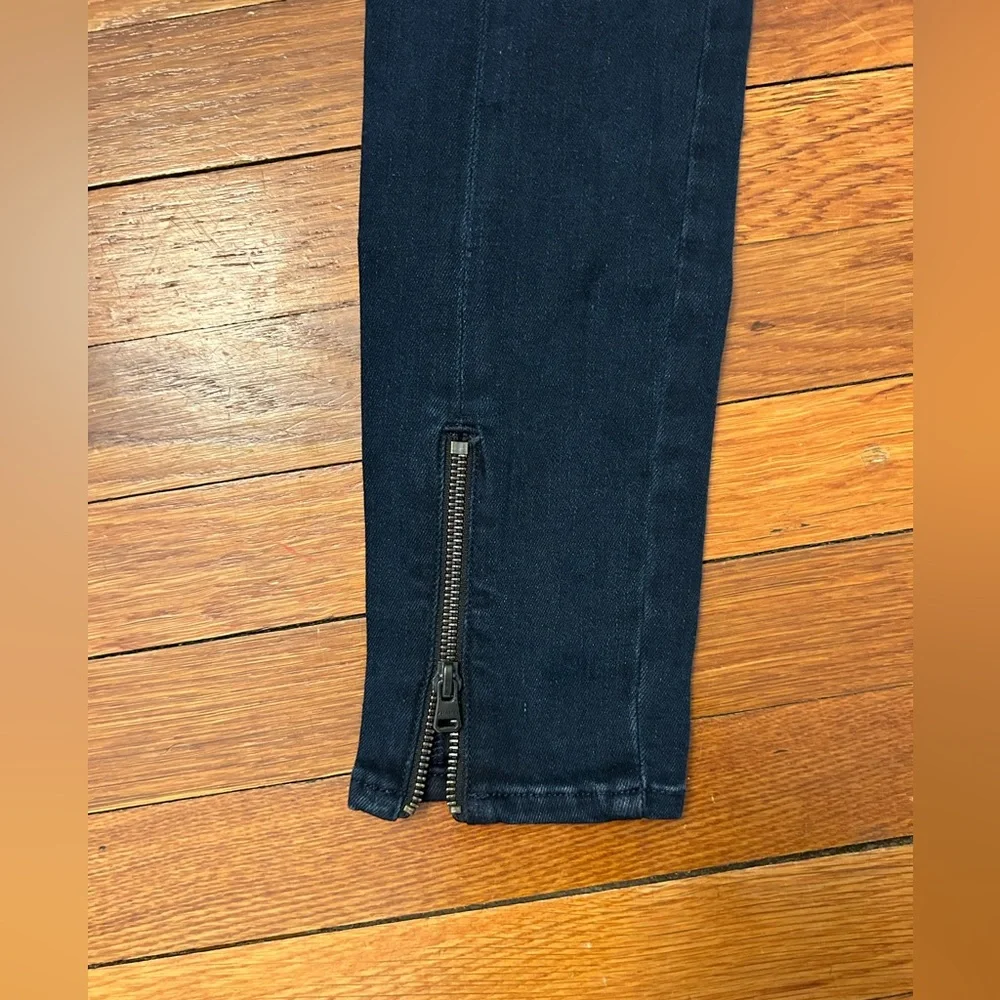 Frame Le Skinny de Jeanne Moto Zip Skinny Jeans - Picture 4 of 6